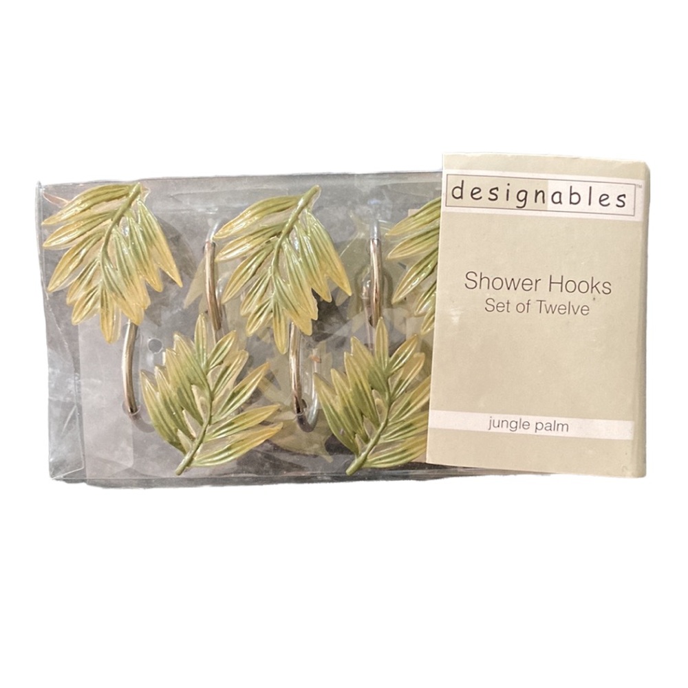 ⚜️Designables Jungle Palm Leaf Shower Hooks Set!